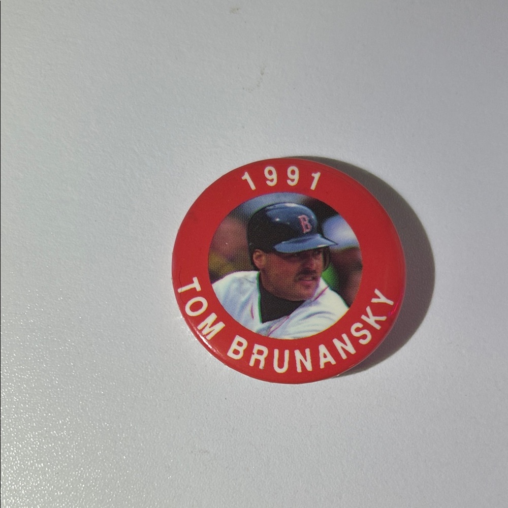 1991 Tom Brunansky Red Button